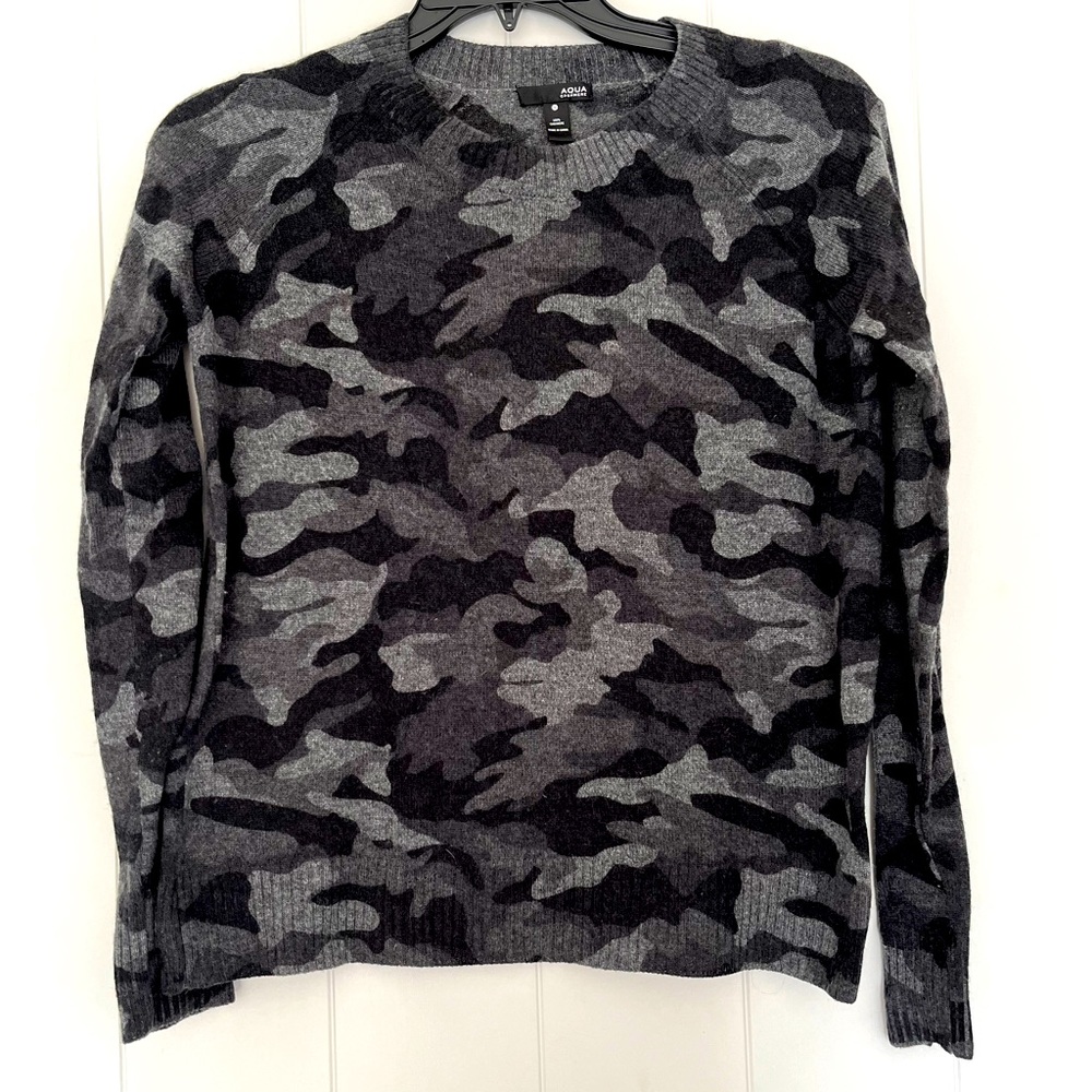 Aqua Camo cashmere